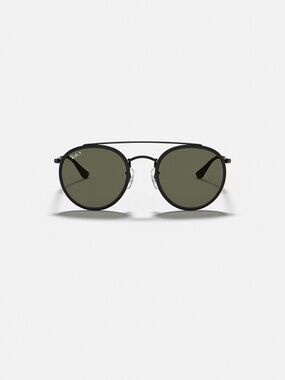 RAY BAN ROUND DOUBLE BRIDGE sunglasses black